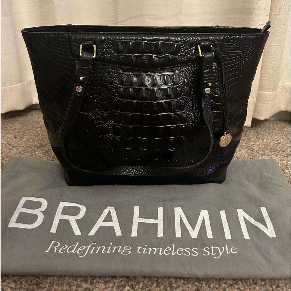 Brahmin Melbourne Black Shoulder Bag